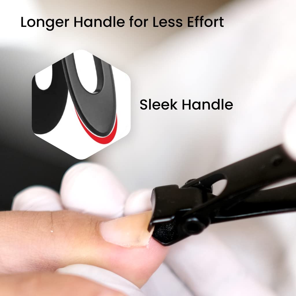 Premium Stainless Steel Nail Clippers for Men & Women - Heavy Duty Toe Nail Cutter for Thick Nails, Wide-Opening Sharp Jaws, Professional Grooming Tool - Perfect for Home, Travel & Salon Use