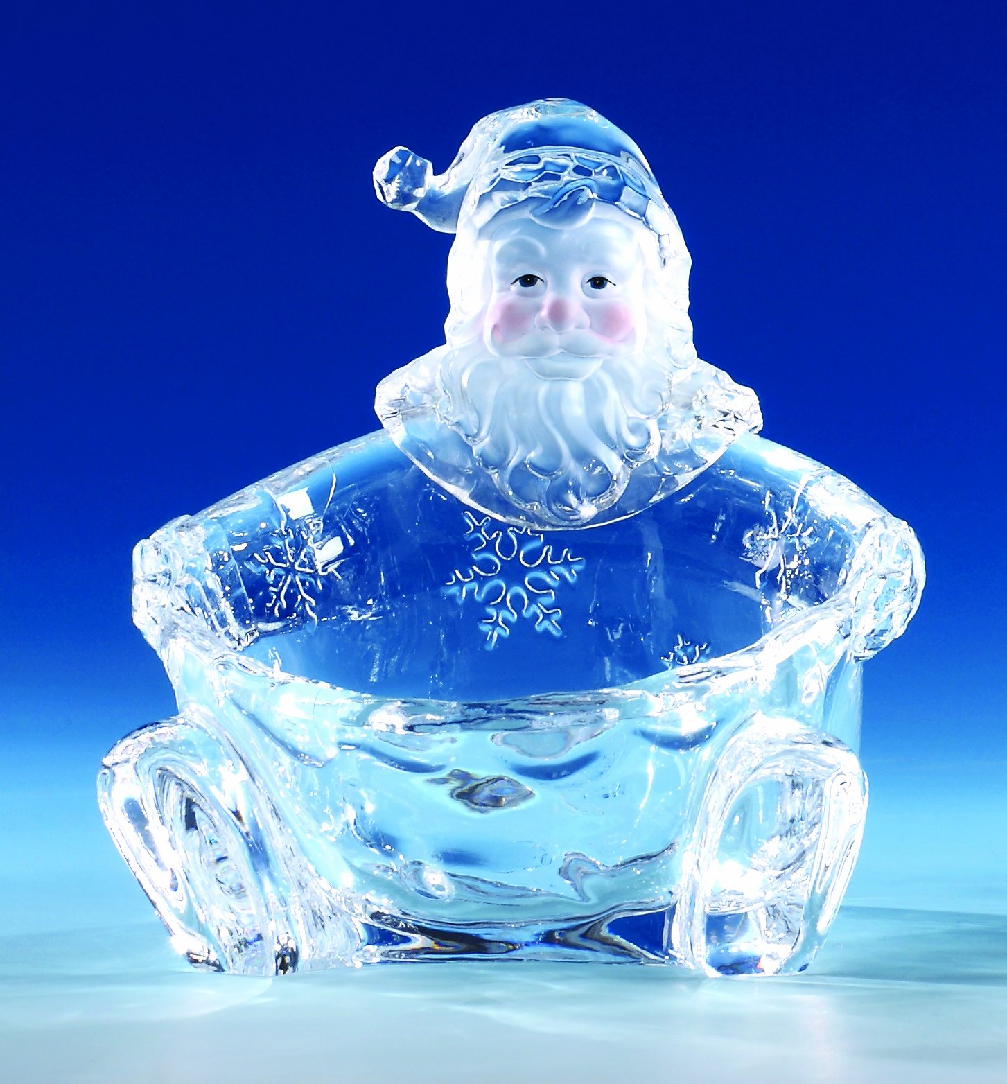 Santa Holiday Candy Bowl - Festive Christmas Candy Dish for Holiday Parties & Home Decor - Perfect for Xmas Treats, Snacks & Gifts