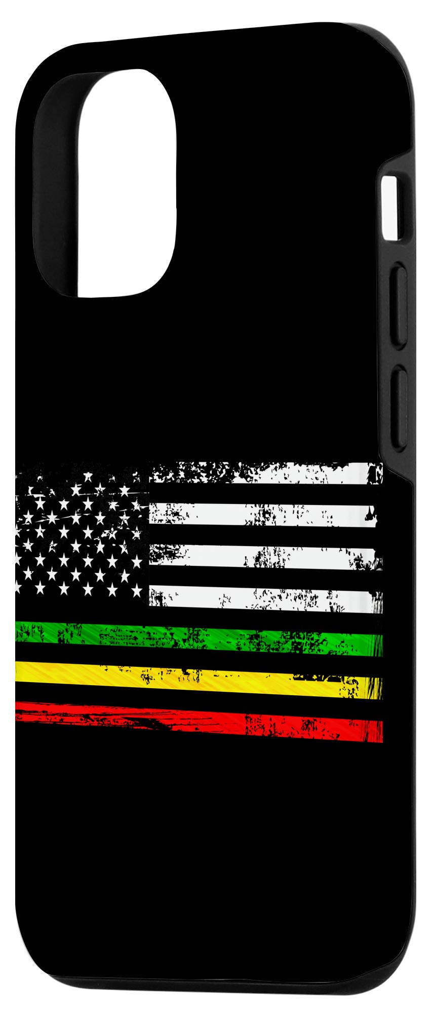 iPhone 12/12 Pro Case - African American Flag Design | Rasta Reggae Protective Cover | Perfect Gift for Africa Lovers | Durable Phone Case for Daily Use & Travel