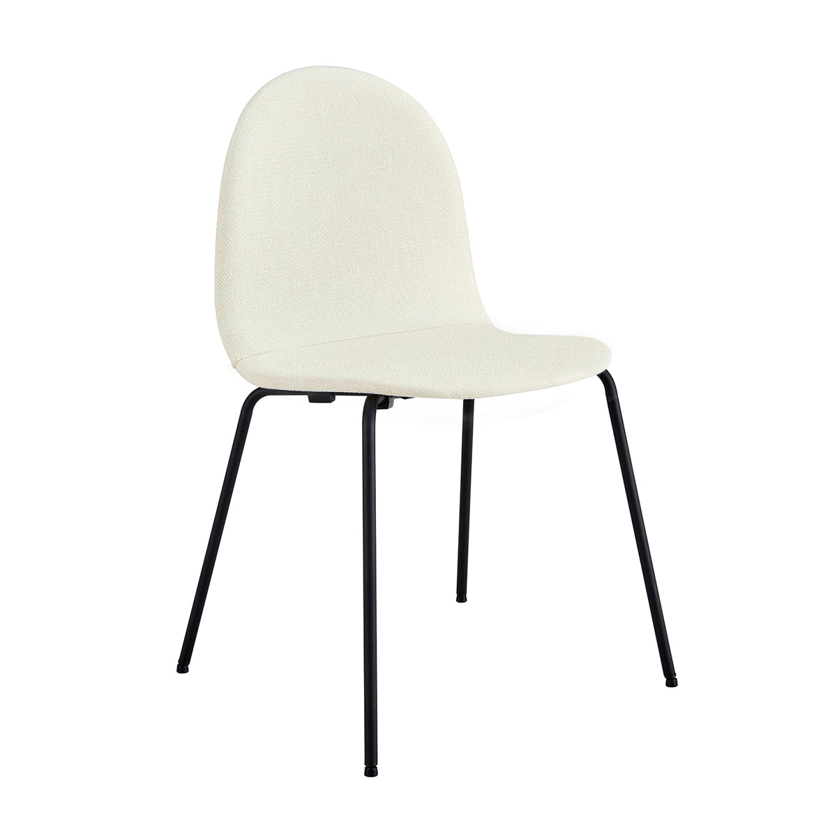 Archie Fabric Dining Chairs (Set of 2) - Modern Comfortable Upholstered Kitchen Chairs for Dining Room, Breakfast Nook & Small Spaces