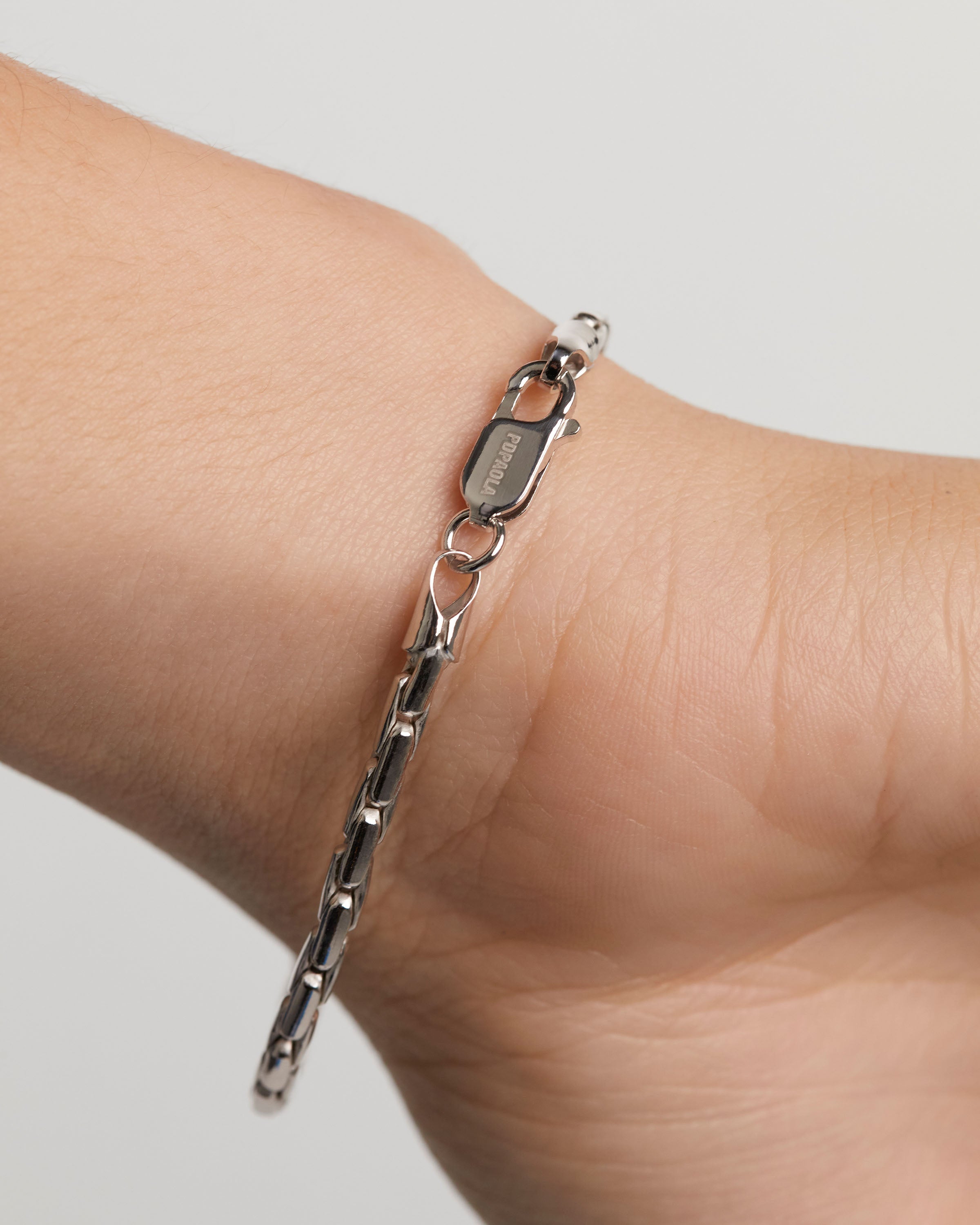 Large Boston Silver Chain Bracelet for Women - Elegant & Durable Sterling Silver Jewelry Gift for Birthday, Anniversary & Special Occasions