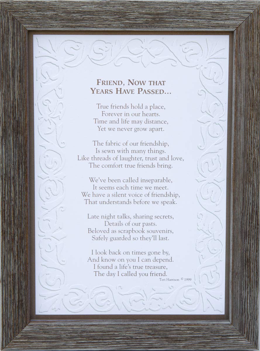 Friend Now That Years Have Passed - Sentimental Gift for Best Friend & Childhood Friend, Perfect for Friendiversary, Birthday, or Christmas - Celebrate Lifelong Bonds & Cherished Memories