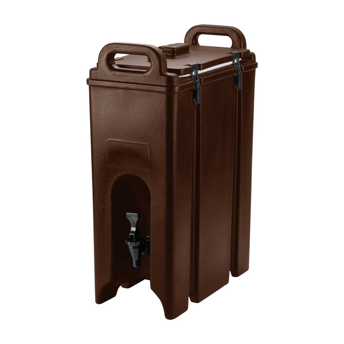Cambro 500LCD131 4.75 Gallon Camtainer Insulated Beverage Dispenser - Dark Brown - Perfect for Coffee, Tea, Lemonade at Cafes, Restaurants & Events