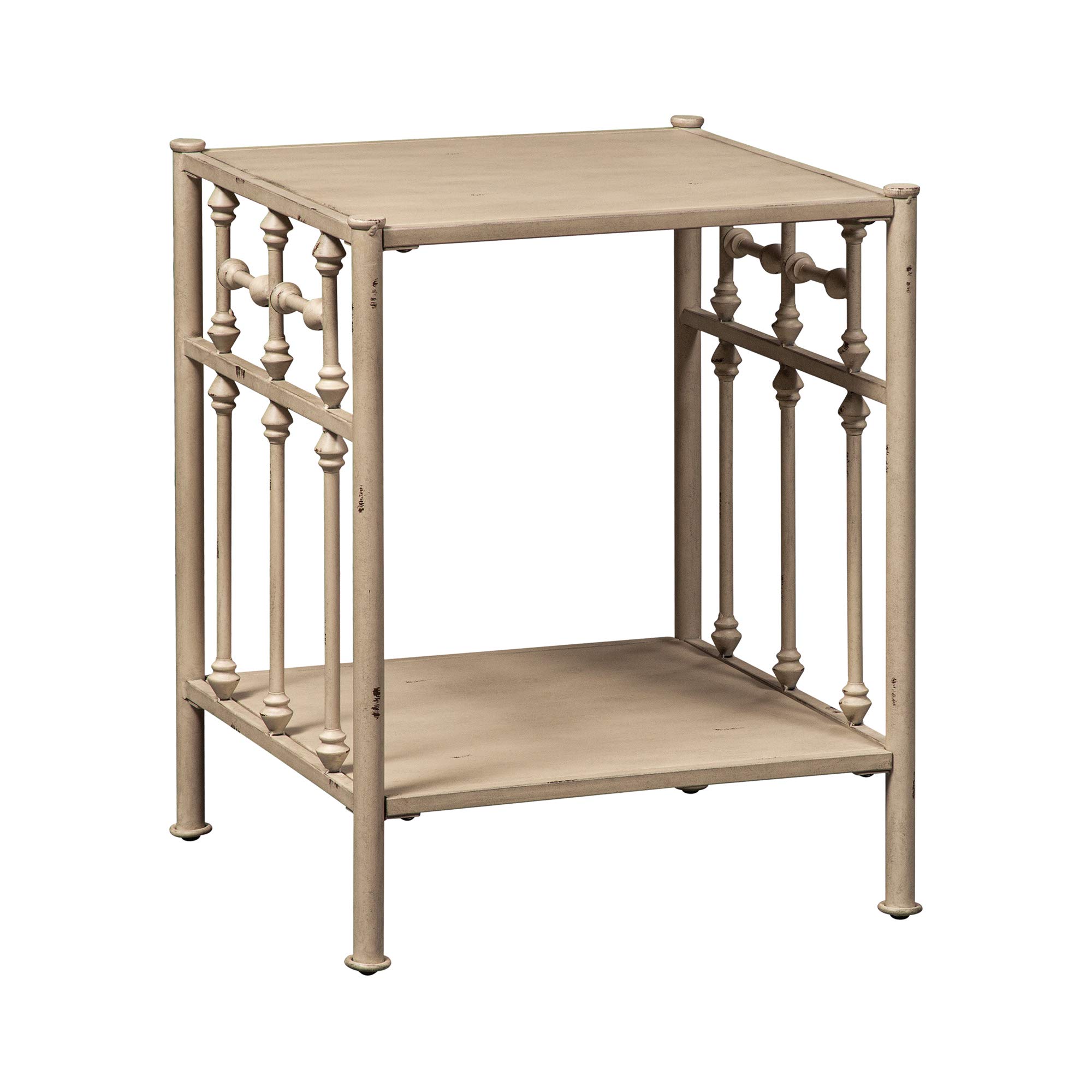 Liberty Furniture Vintage Cream Open Night Stand - Bedside Table for Bedroom, Living Room & Guest Room - Classic Home Decor Accent Piece