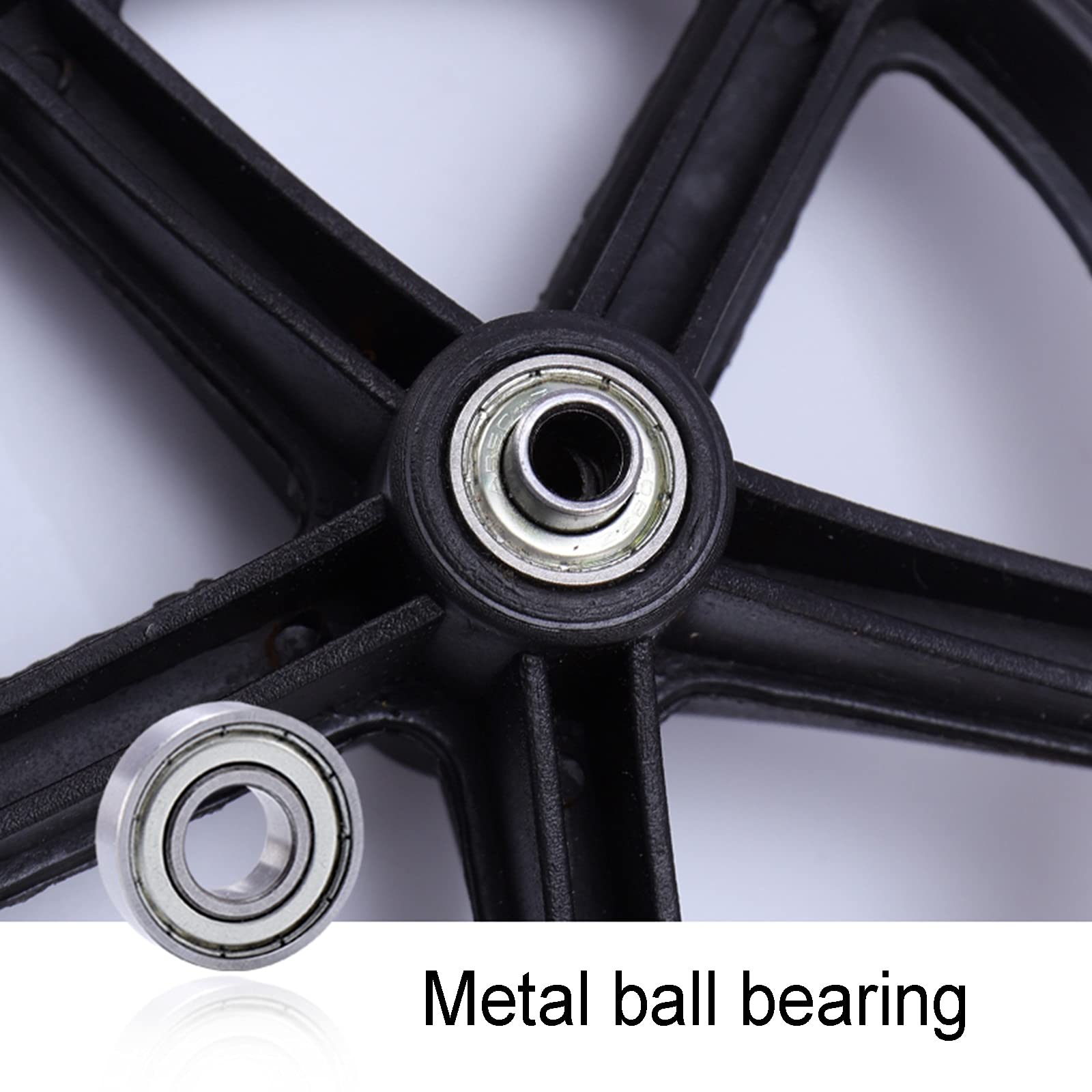6/7 Inch Anti-Slip Rubber Wheelchair Walker Replacement Wheels - Gray 6in Front Caster Rollator Wheels for Mobility Aids & Medical Equipment - Perfect for Elderly Care, Hospital Use & Home Mobility Assistance