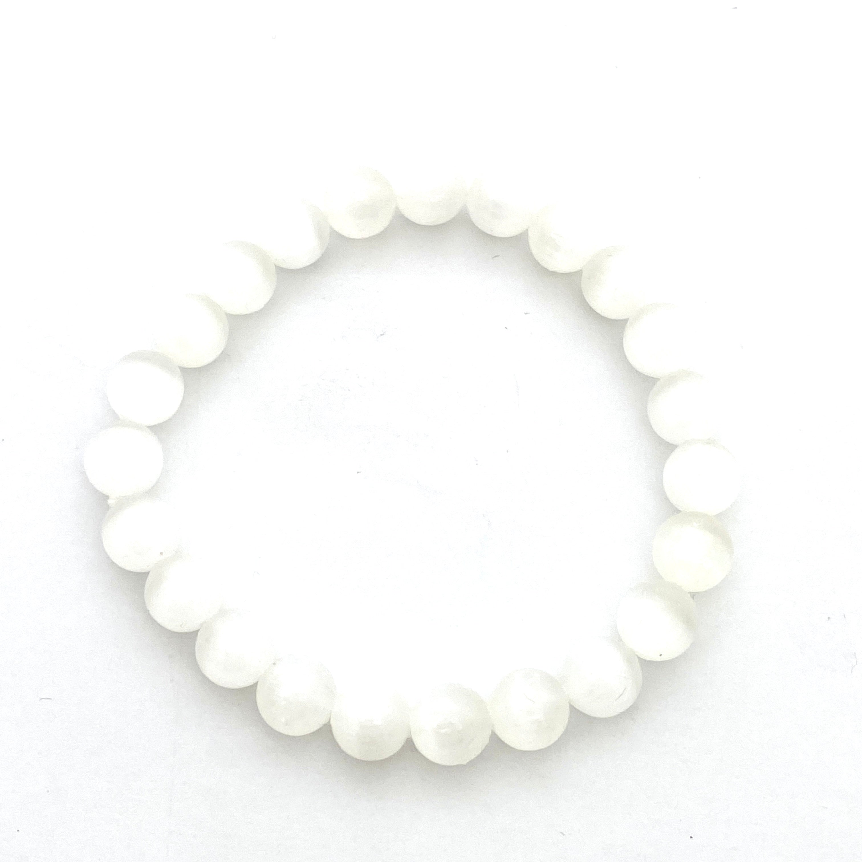 Natural Selenite Healing Crystal Bracelet for Women - Chakra Balancing & Positive Energy - Perfect for Meditation, Yoga & Spiritual Wellness