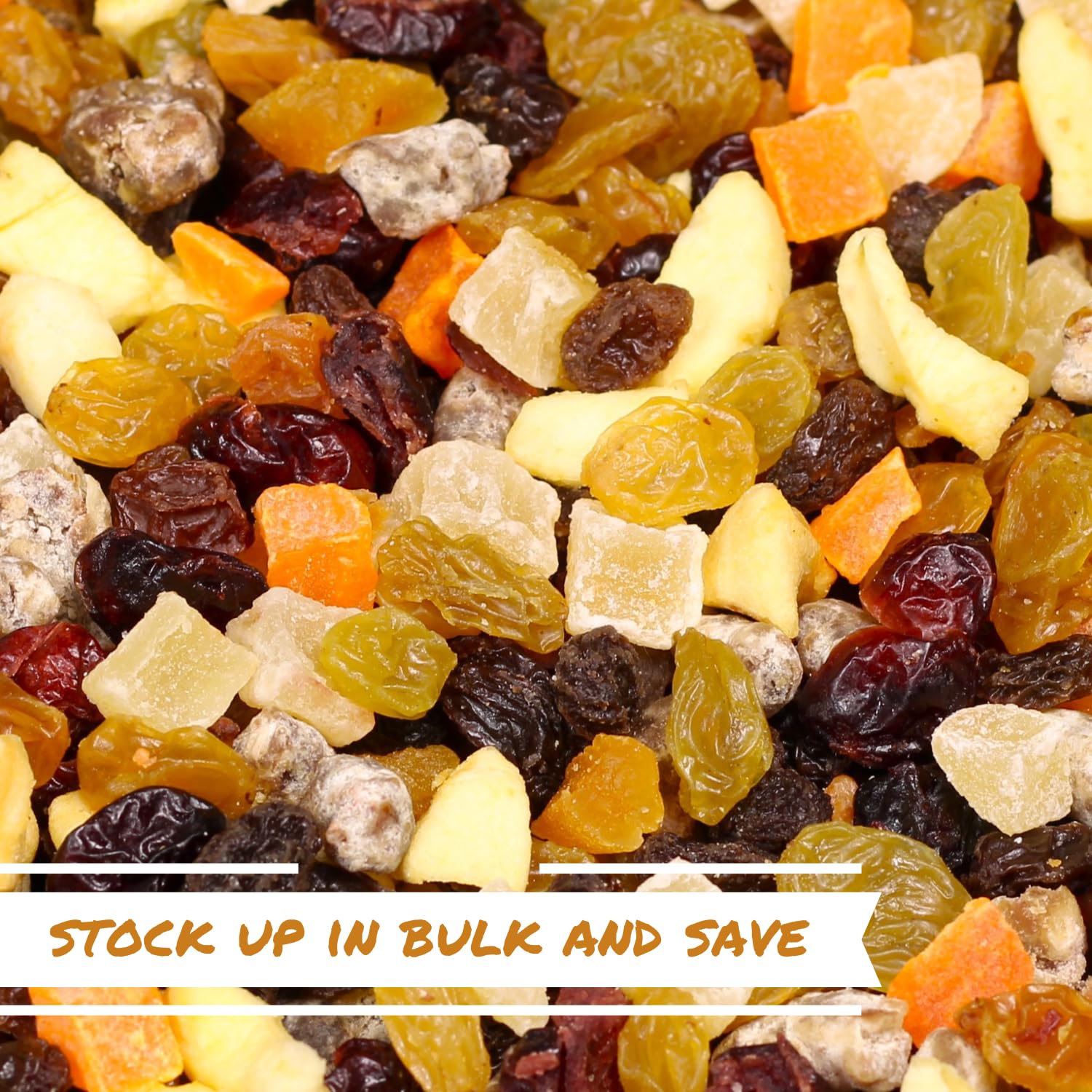Dried Mixed Fruit Dices Medley - 2 lbs Bulk Bag by Its Delish | Healthy Vegan Snacks for Adults, Kids & Pets | Gluten Free, Kosher Trail Mix with Berries & Dry Fruits | Perfect for Hiking, School Lunches & Office Snacks