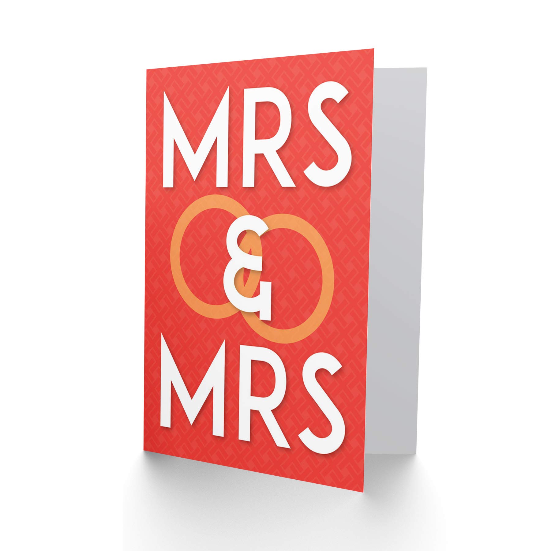 Wee Blue Coo Same Sex Wedding Card - Mrs & Mrs Greeting Card for Lesbian Couples - Perfect for Gay Marriage, Anniversaries & LGBTQ+ Celebrations