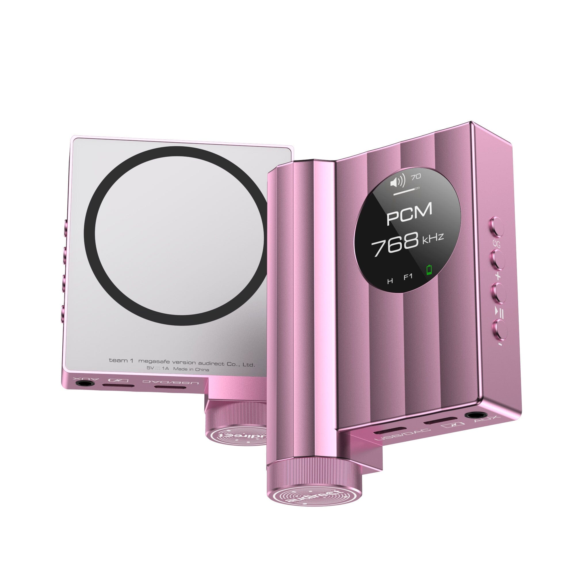 AUDIRECT Team 1 MegaSafe Version ES9281AC PRO Magnetic Portable DAC/AMP - High Resolution Audio Amplifier for iPhone, Android & Laptop - Perfect for Music Lovers, Gaming & Studio Recording