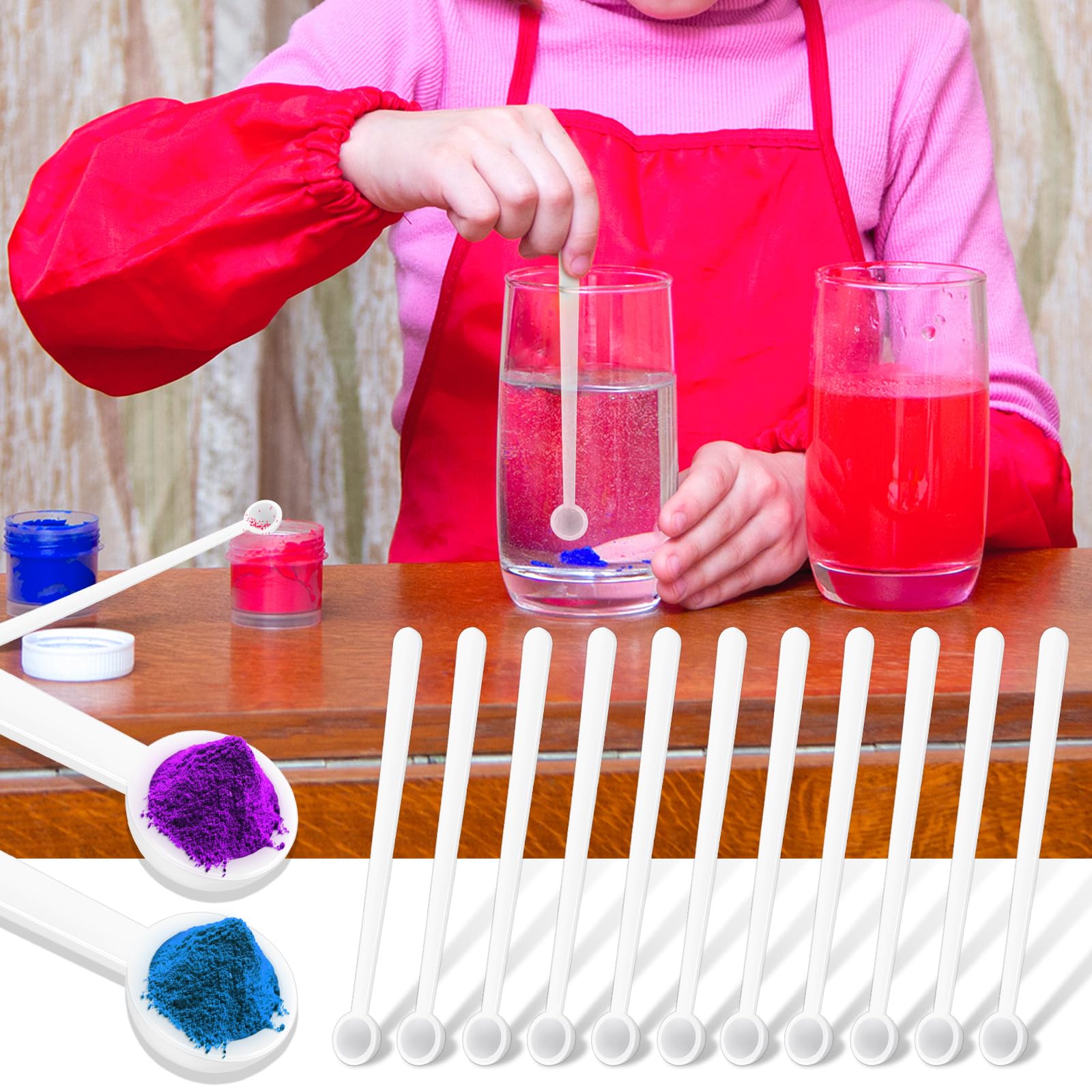 72-Piece Mini Powder Scoops (0.15ml) - Precision Measuring Spoons for Cosmetics, Medicines & Spices | Perfect for Baking, Lab Work & DIY Projects