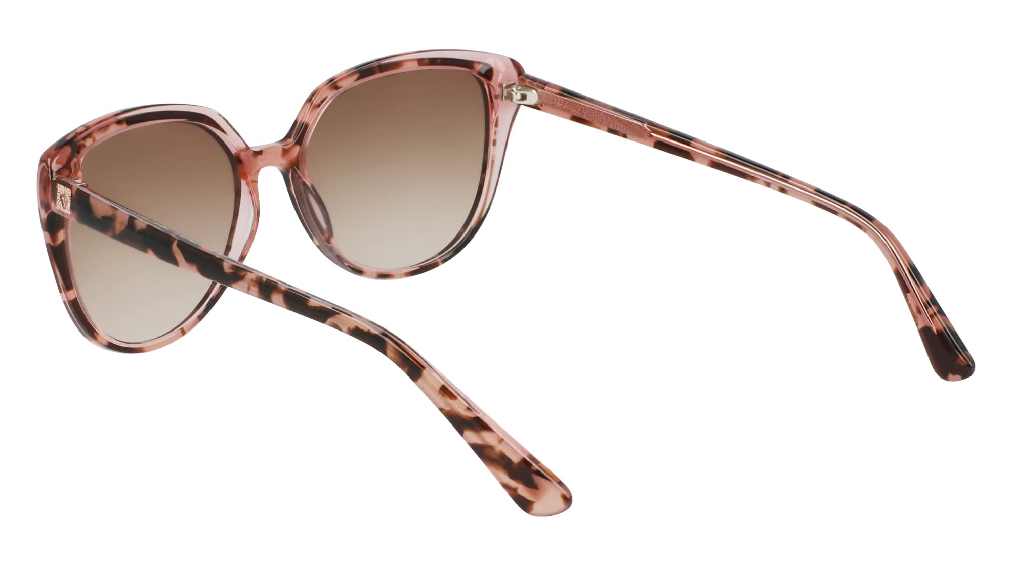 Anne Klein Women's AK7077 Rectangular Sunglasses - UV Protection, Polarized Lenses, Lightweight Frame - Perfect for Driving, Beach & Outdoor Activities