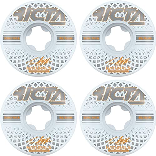 Ricta Wheels Tom Asta 52mm 101a Reflective Skateboard Wheels (Set of 4) - High-Performance for Street Skating & Night Riding
