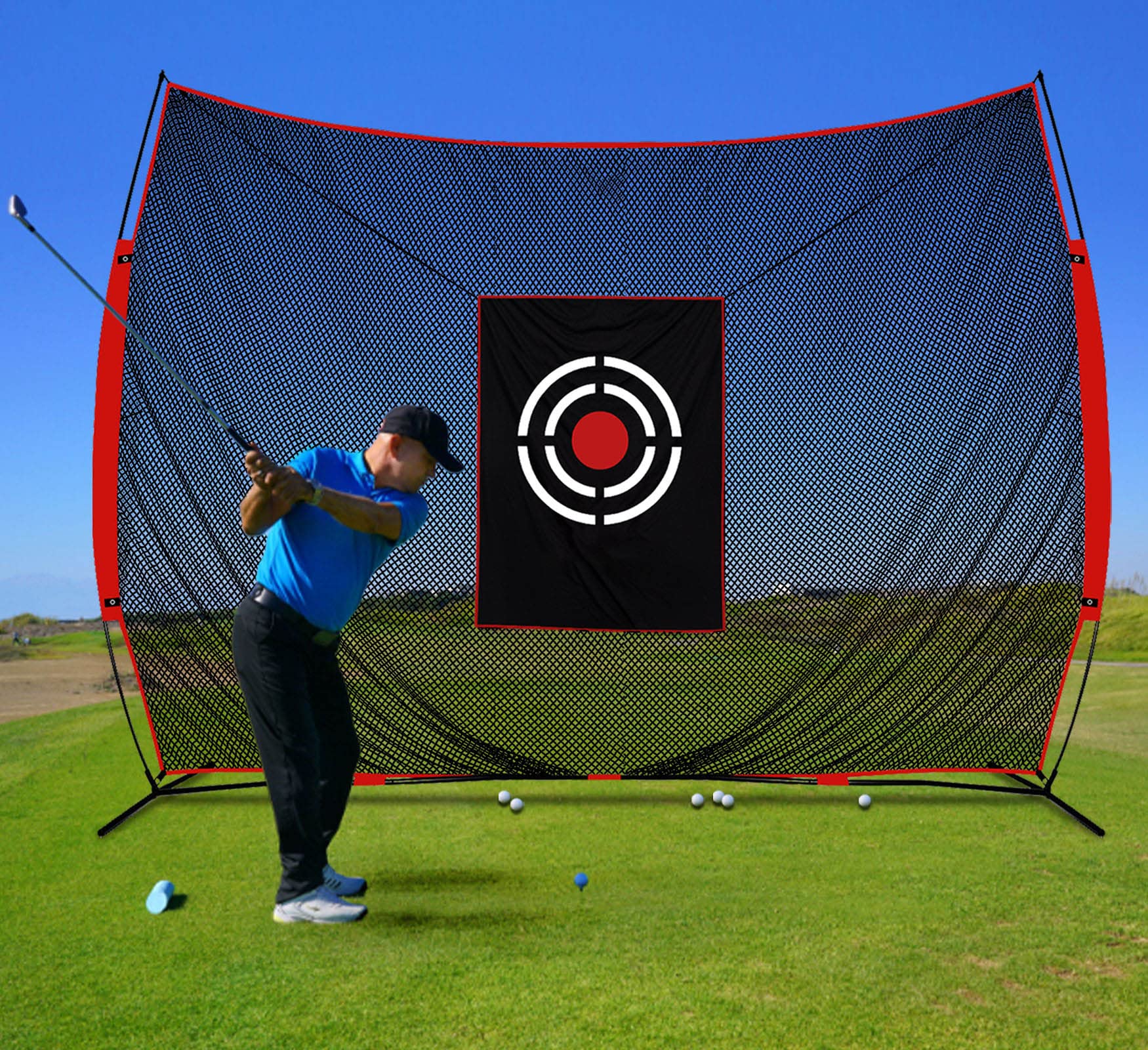 Heavy Duty Golf Practice Hitting Net - Indoor & Backyard Driving Range for Golf Training | Perfect for Home, Garage, and Outdoor Use
