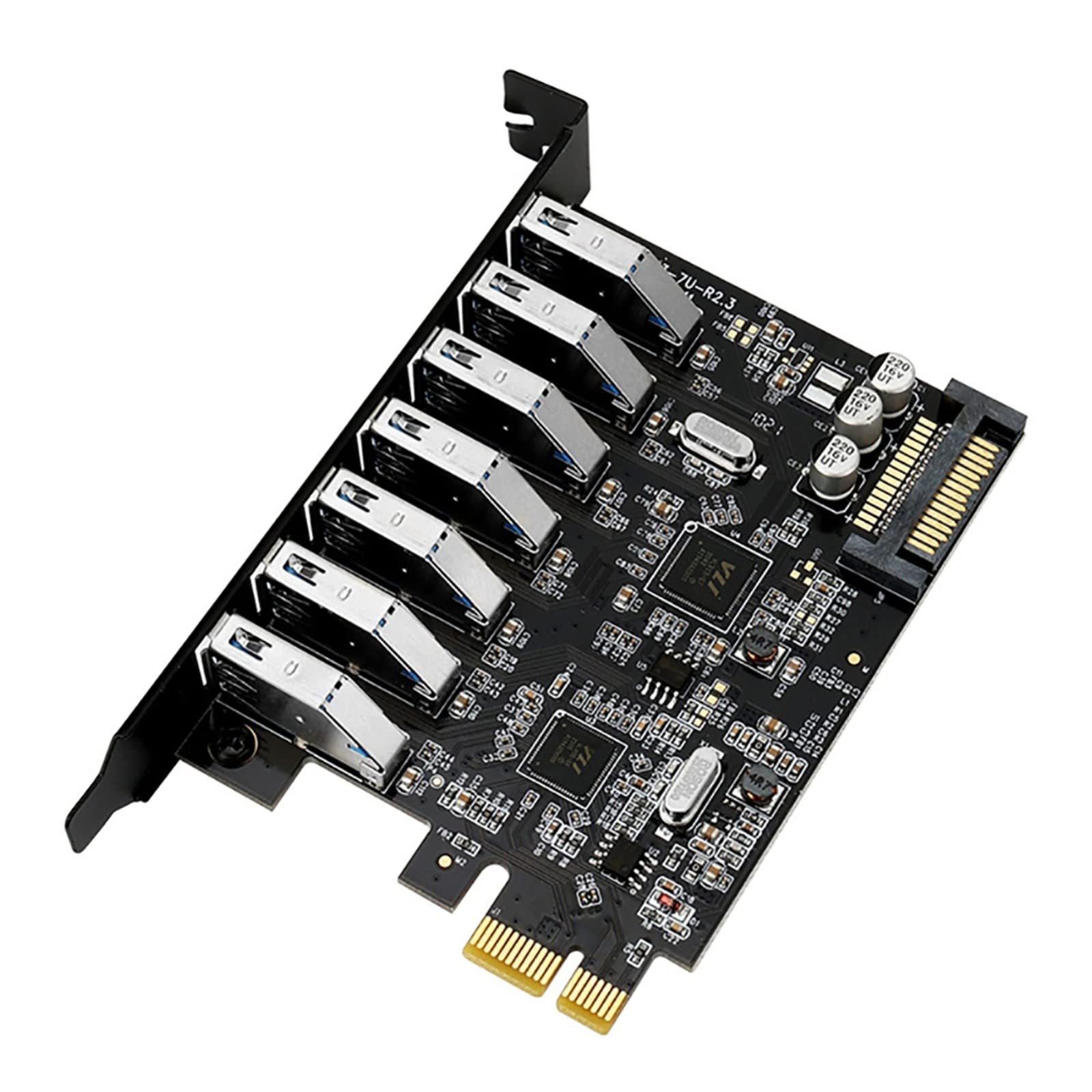 7-Port PCIe to USB 3.0 Expansion Card - High Speed USB Hub Adapter for Desktop PC, Laptop & Workstation | Add Extra USB Ports for Gaming, VR, Printers & External Storage