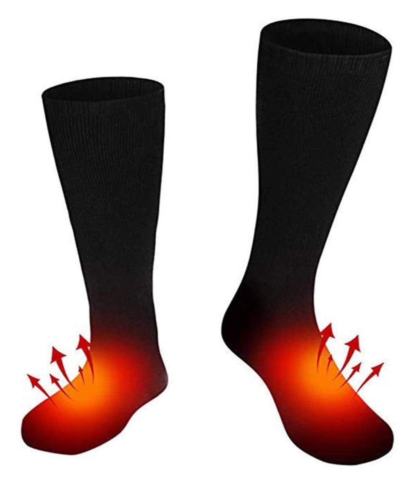 Electric Heated Socks for Men & Women - Battery Powered Thermal Winter Warm Socks for Riding, Skiing, Hiking - Perfect for Cold Weather Outdoor Activities & Winter Sports