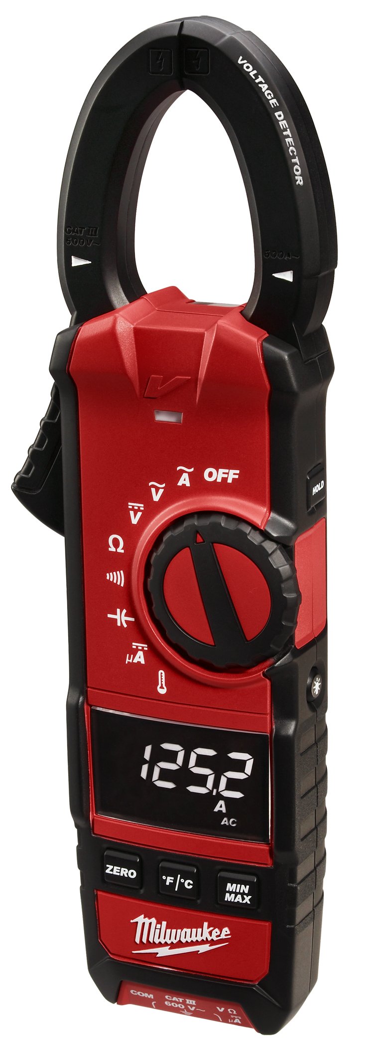 Milwaukee 2236-20 True-RMS AC/DC Clamp Meter - Professional HVAC/R Multimeter for Electricians, Technicians | Measure Voltage, Current, Resistance | Ideal for HVAC, Electrical & Industrial Maintenance