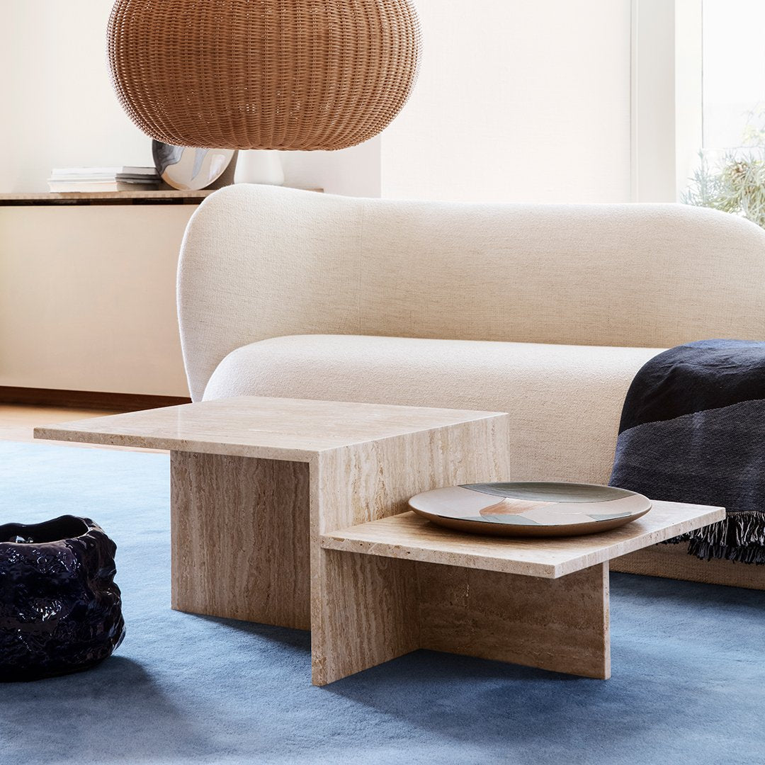 Modern Glass Top Coffee Table - Stylish Living Room Centerpiece for Home Decor | Perfect for Small Spaces, Apartments & Lounges