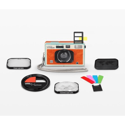 LomoApparat 35MM Film Camera with 21mm Wide Angle Lens - Neubau Edition | Vintage Style Photography for Travel, Street & Creative Shots