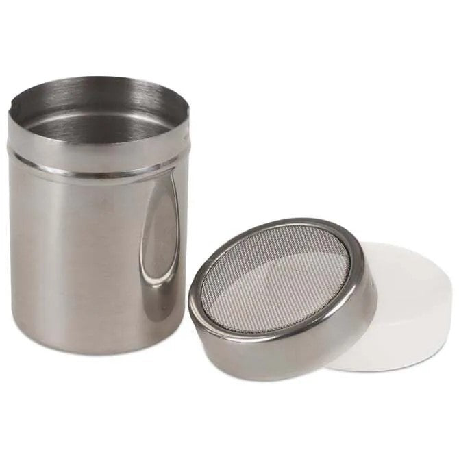 Premium Powdered Sugar Shaker - Stainless Steel Icing Sugar Duster for Baking, Desserts & Coffee - Perfect for Cakes, Cookies, Donuts & Hot Drinks