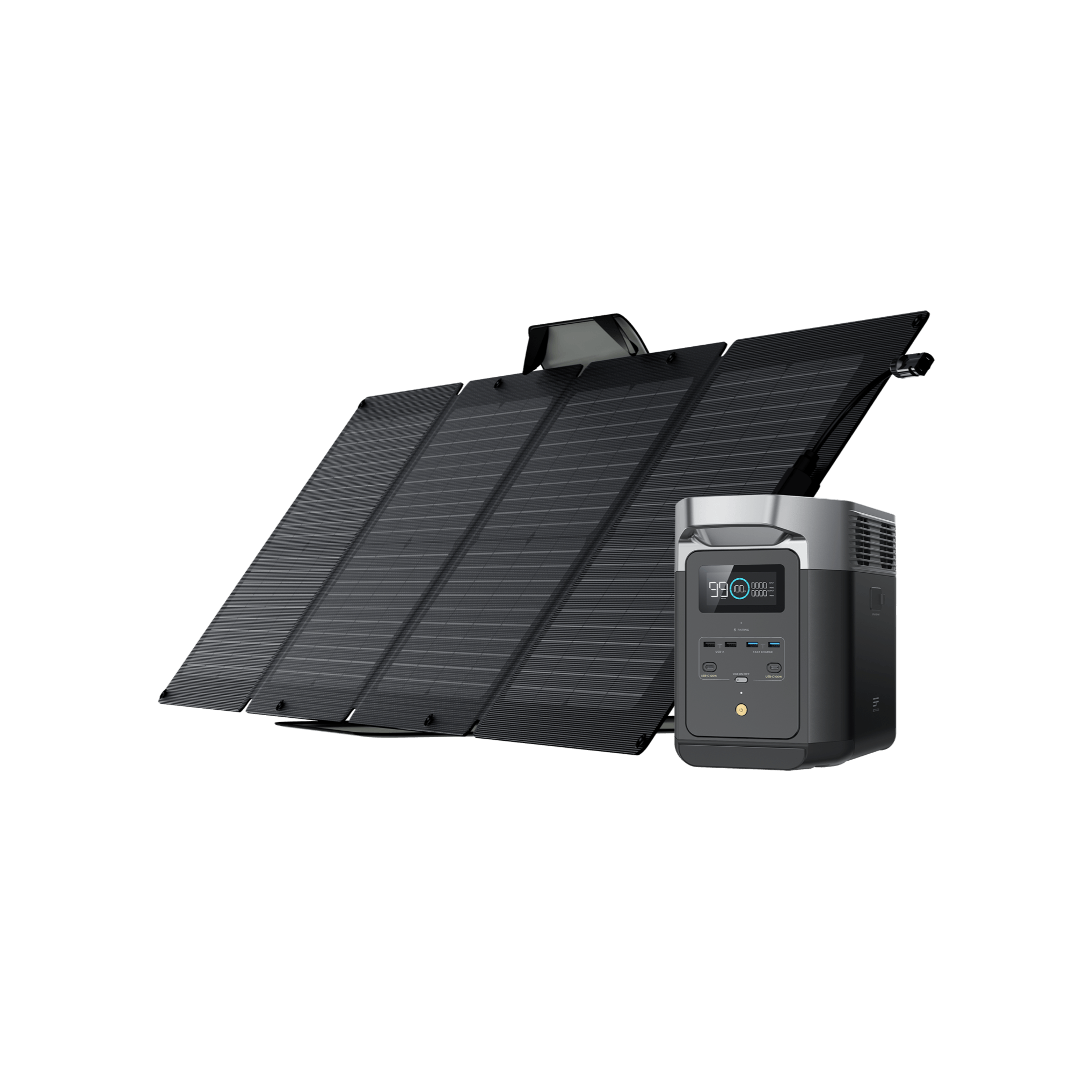 EcoFlow DELTA 2 Portable Power Station 1200W | 1024Wh Solar Generator for Camping, RV, Emergencies | Fast Charging, 6 AC Outlets, LiFePO4 Battery | Home Backup & Outdoor Power Supply