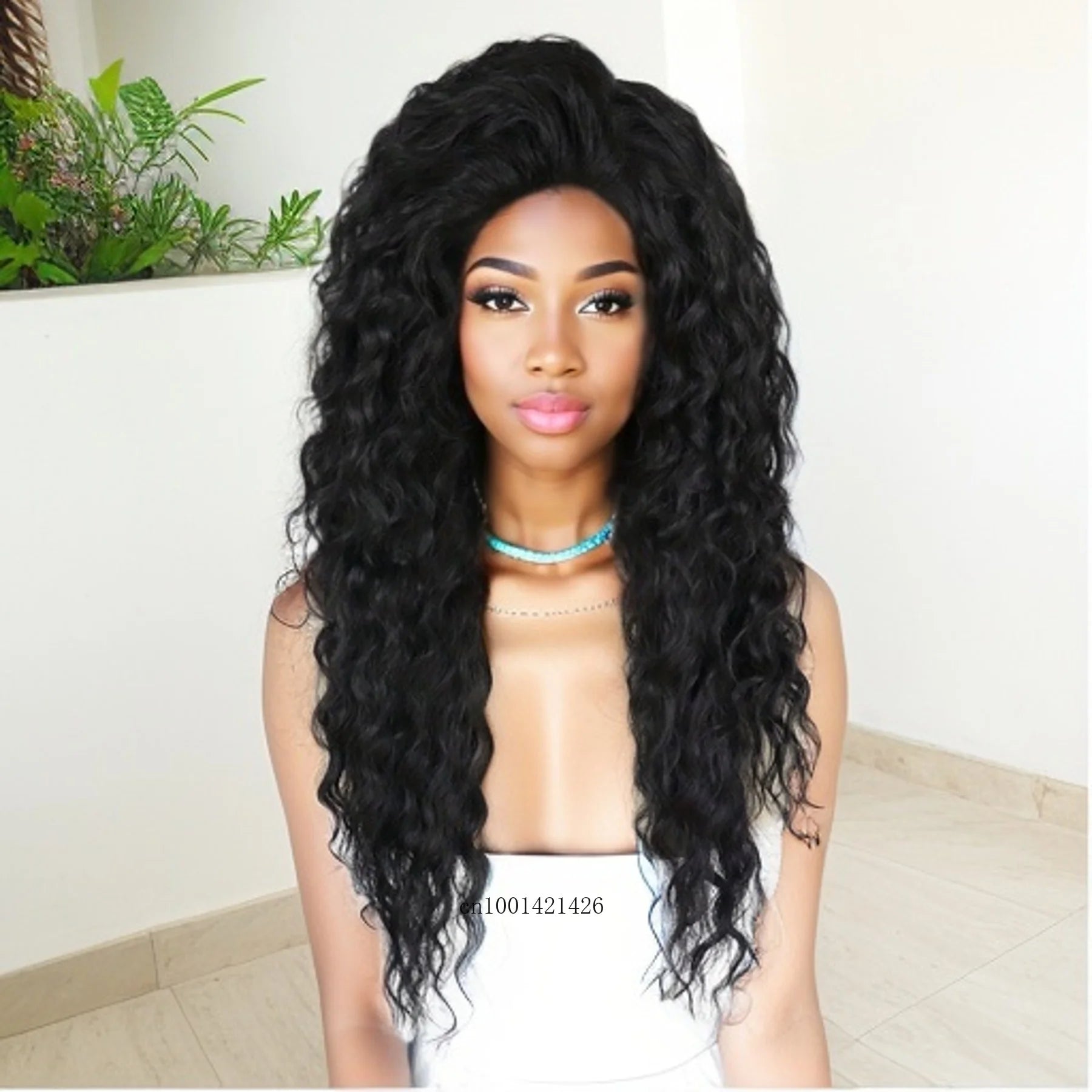 Ash Blonde Synthetic Long Curly Wig for Women - Fluffy Ombre Wavy Hairpiece for Costume, Carnival & Party | Everyday Wear & Cosplay