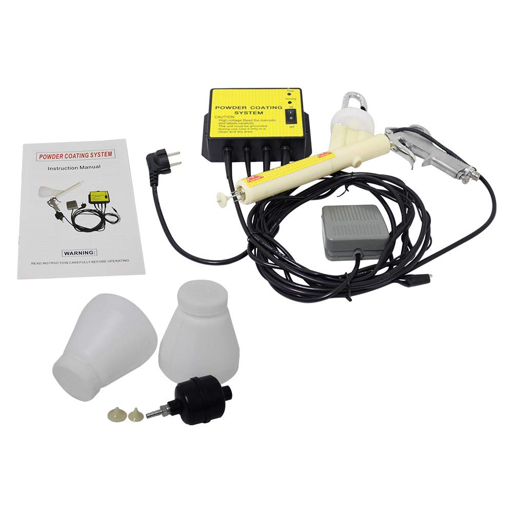 MXBAOHENG Mini Powder Coating System - 110V Metal Workpiece Spray Gun for DIY & Professional Metal Coating | Perfect for Automotive Parts, Bike Frames & Home Metal Projects