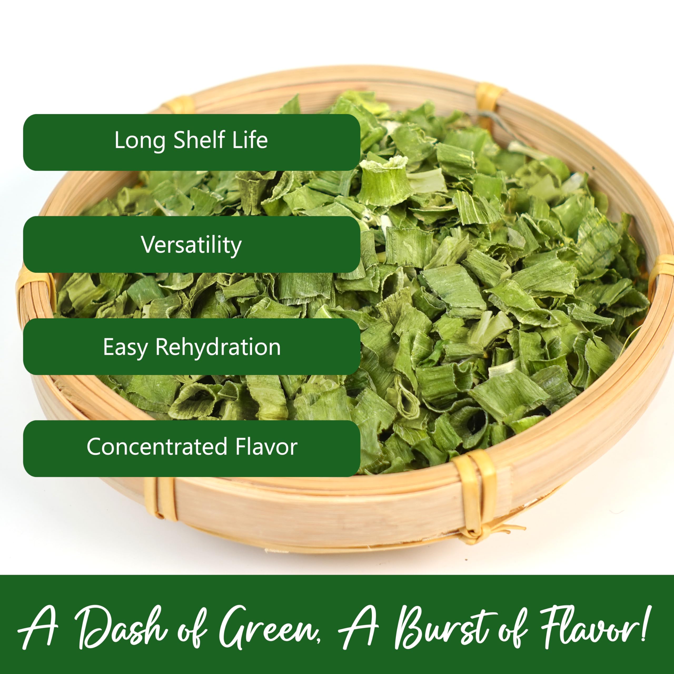 Premium Freeze Dried Chopped Green Onions 2 Oz (Pack of 2) | All Natural, Non-GMO, Gluten-Free | Dried Scallions for Cooking, Salads, Garnish | Perfect for Soups, Stir-Fries, Baked Potatoes & Meal Prep