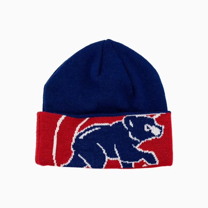 Chicago Cubs MLB Beanie Knit Hat - Official Team Logo Winter Cap for Men & Women - Perfect for Cold Weather, Baseball Games & Outdoor Activities