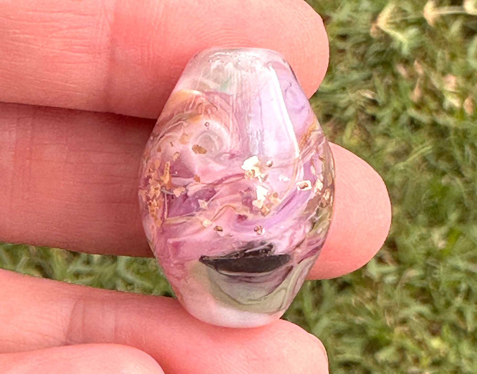 Handmade Petal Pink Lampwork Glass Focal Bead for Jewelry Making - Perfect for Necklaces, Bracelets & DIY Craft Projects
