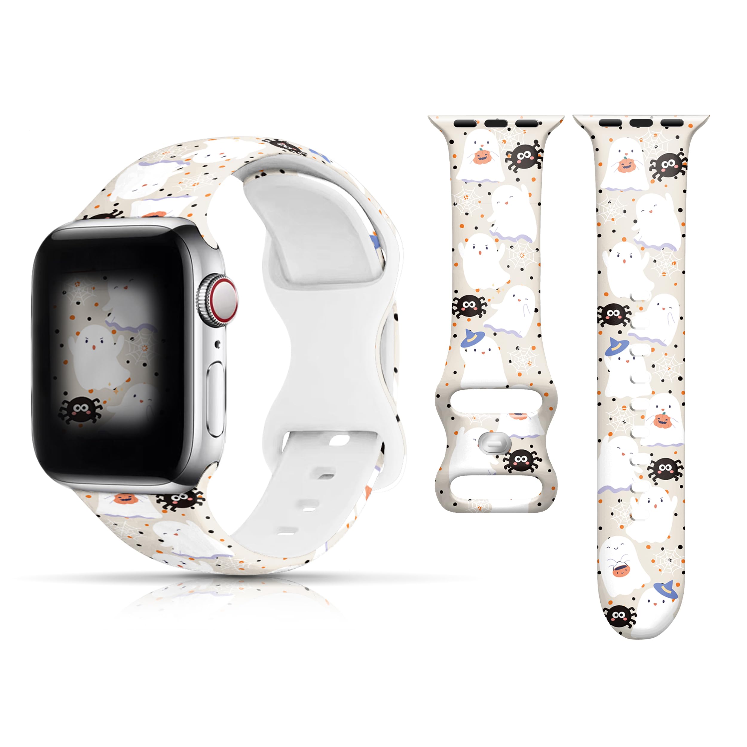 Halloween & Christmas Apple Watch Bands for Women - Compatible with Apple Watch 38mm 40mm 41mm 42mm 44mm 45mm 49mm & Series Ultra/8/7/6/5/4/3/2/1/SE - Festive Holiday Watch Straps for Parties & Gifts