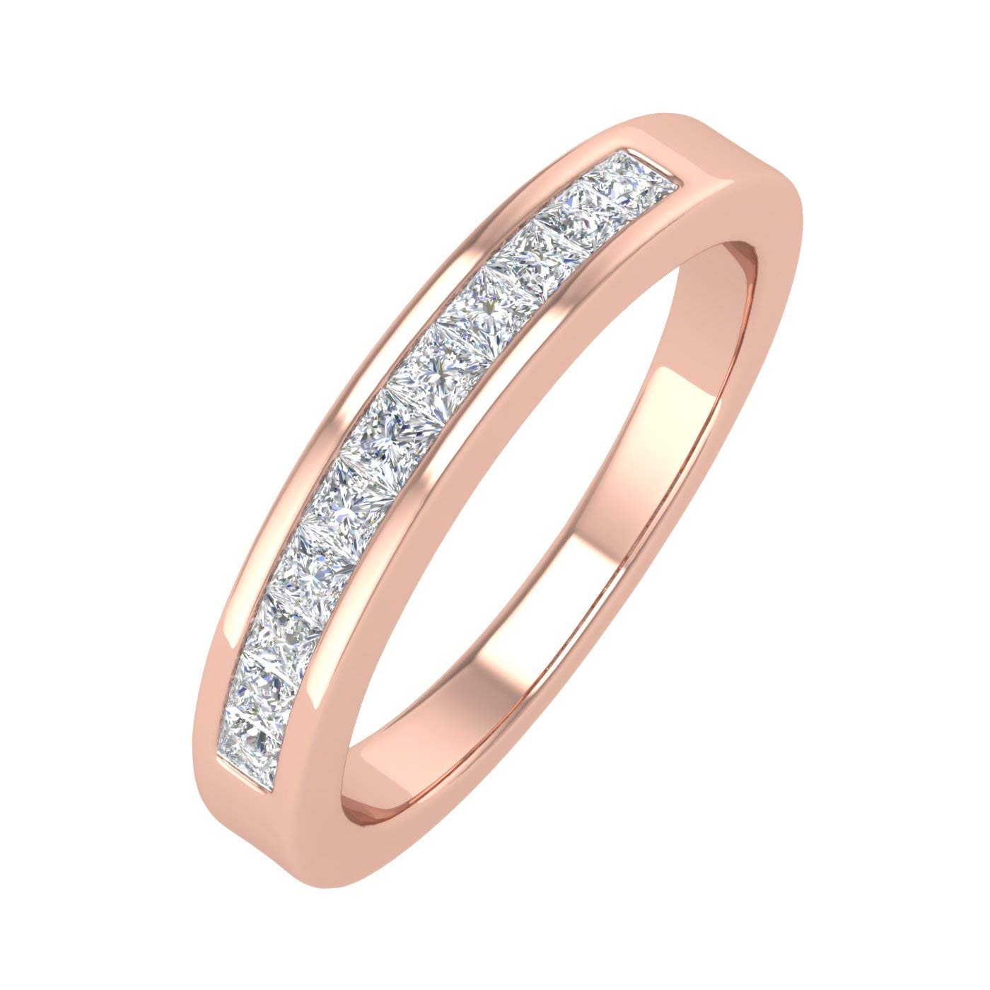0.27 Carat Channel Set Diamond Wedding Band Ring in 14K Solid Gold - IGI Certified | Elegant Bridal Jewelry for Engagement, Anniversary & Special Occasions