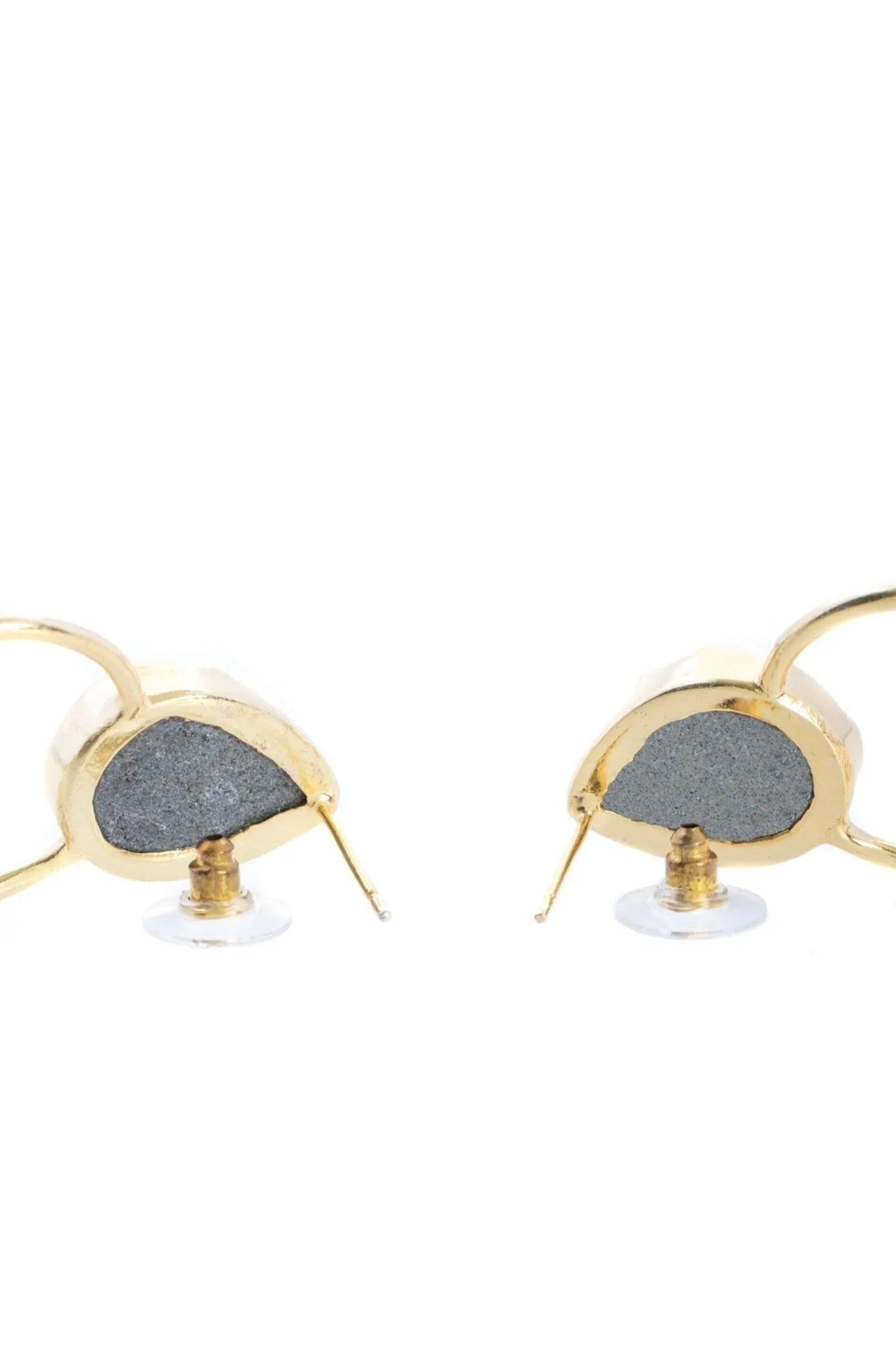 Boho Hoop Druzy Earrings for Women - Natural Stone Dangle Earrings, Handmade Boho Chic Jewelry - Perfect for Festivals, Parties & Everyday Wear