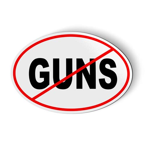 No Guns Stickers and Tees - 5.5