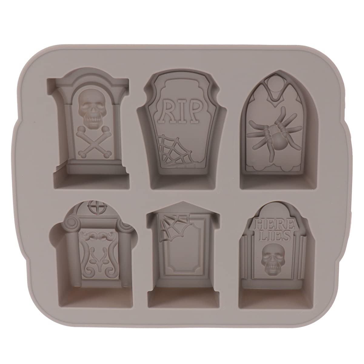 Halloween Tombstone Ice Maker - Silicone Ice Mold & Tray for Spooky Cocktails, Party Drinks, and Themed Beverages