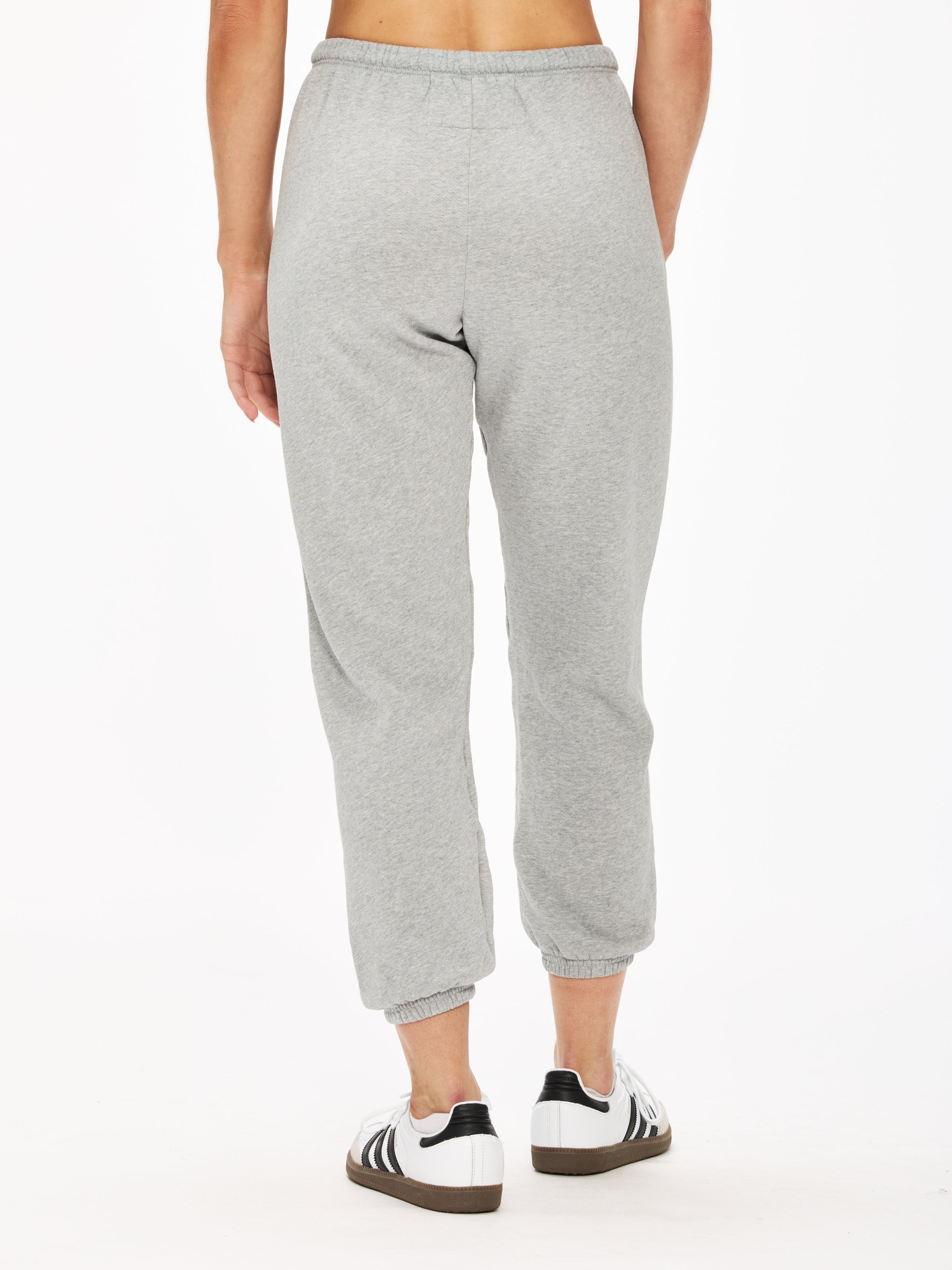 Freecity Large Heather Sweatpant for Women - Soft Fleece Joggers with Pockets, Comfortable Lounge Pants for Yoga, Running, Travel & Home Wear