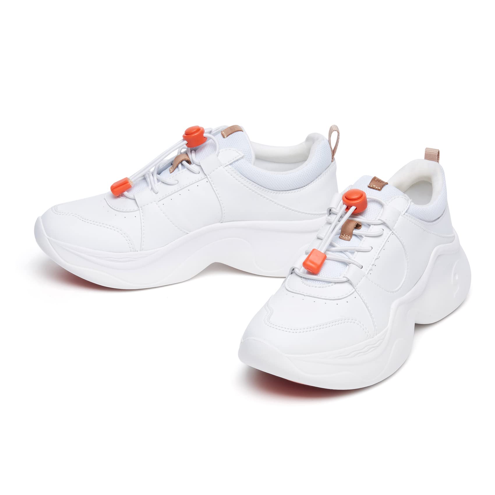 UIN Women's Chunky Fashion Sneakers - Comfortable Walking Shoes for Women, Casual Art Painted Dad Shoes, Palma Style Sneakers for Travel, Work & Daily Wear (Size 5)