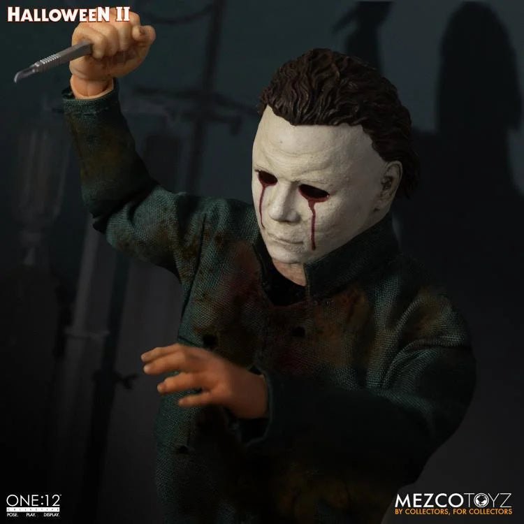 Halloween II One:12 Collective Michael Myers Action Figure - Premium Collectible for Horror Fans & Movie Enthusiasts - Perfect for Display, Cosplay, and Halloween Decorations