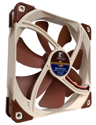 Noctua NF-A14 FLX Premium 140mm x 140mm x 25mm Quiet Cooling Fan - High Performance PC Case & CPU Cooler Replacement for Gaming & Workstation Computers