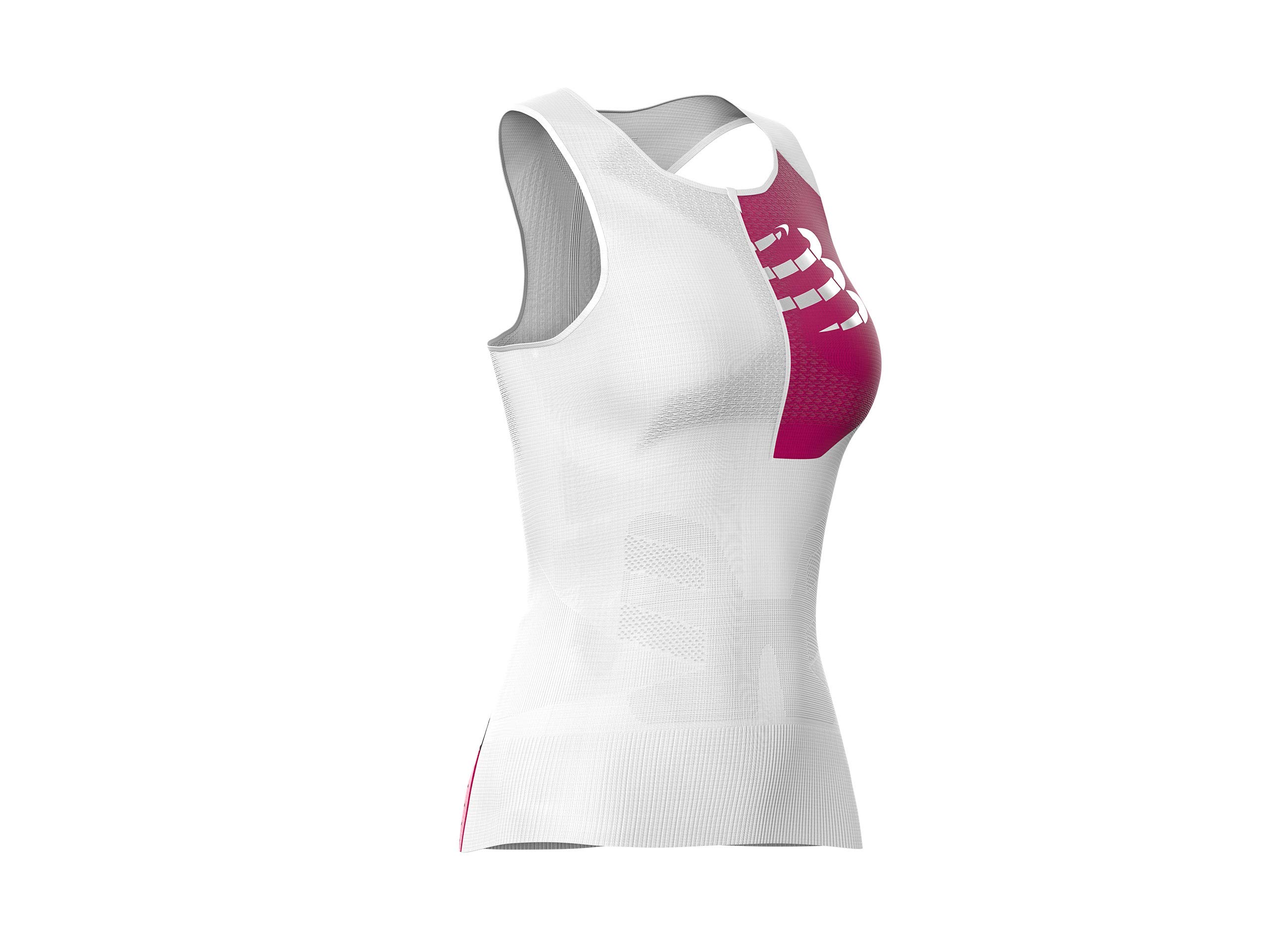 Compressport Women's Triathlon Tank Top - Ergonomic Posture Support, Zero-Irritation Design with Integrated Storage | Ideal for Triathlons, Running & Training