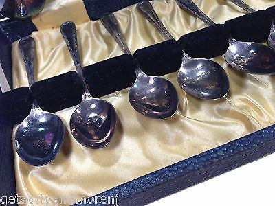 Vintage EPNS Silver Plated Dessert Flatware Set in Original Box - England Made - Perfect for Fine Dining, Tea Parties & Collectors