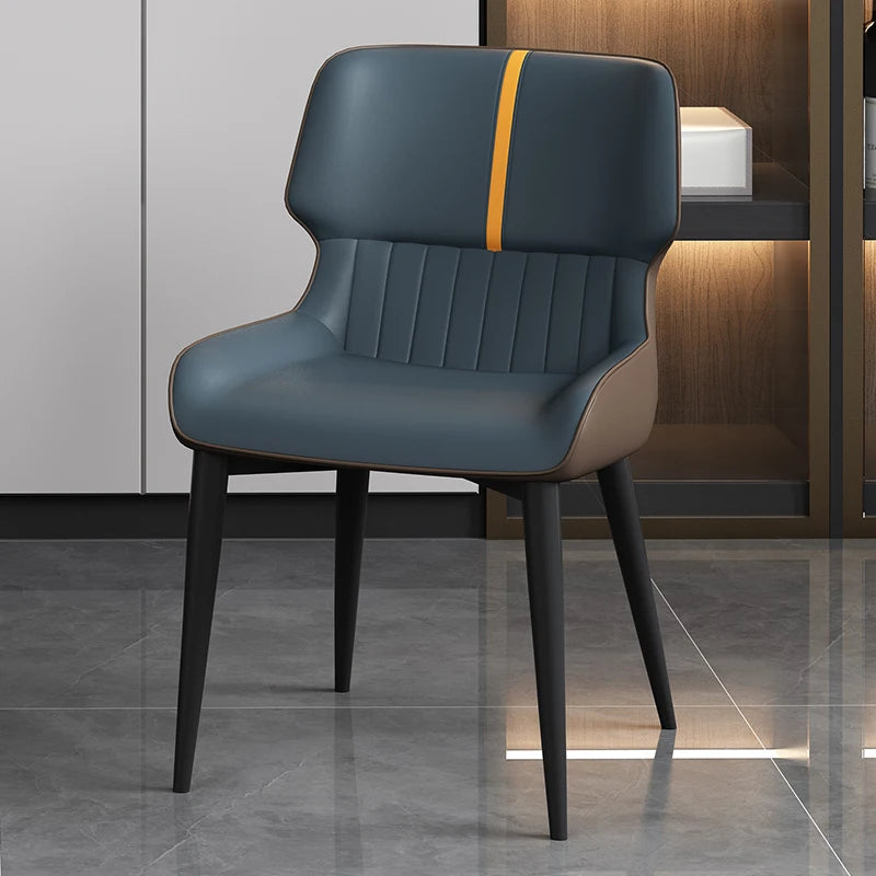 Premium Genuine Leather Dining Chair - Ergonomic Design for Ultimate Comfort - Perfect for Home, Restaurant & Office Use