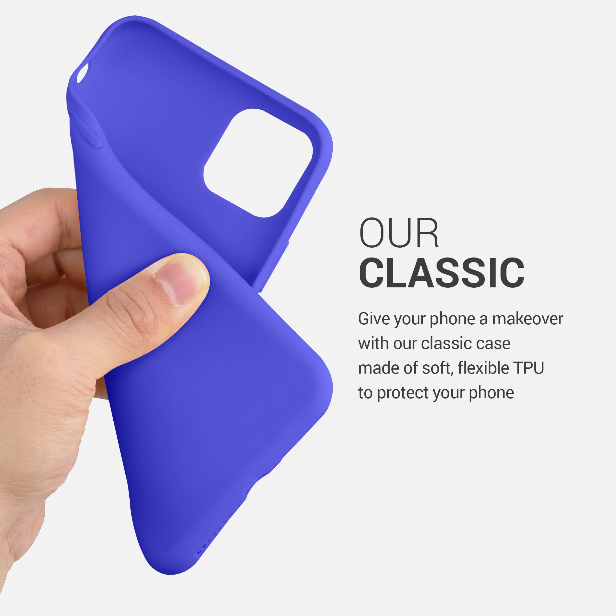 kwmobile Slim Protective TPU Silicone Case for Apple iPhone 11 Pro Max - Shockproof & Scratch Resistant Cover in Baltic Blue - Perfect for Everyday Use, Travel & Outdoor Activities