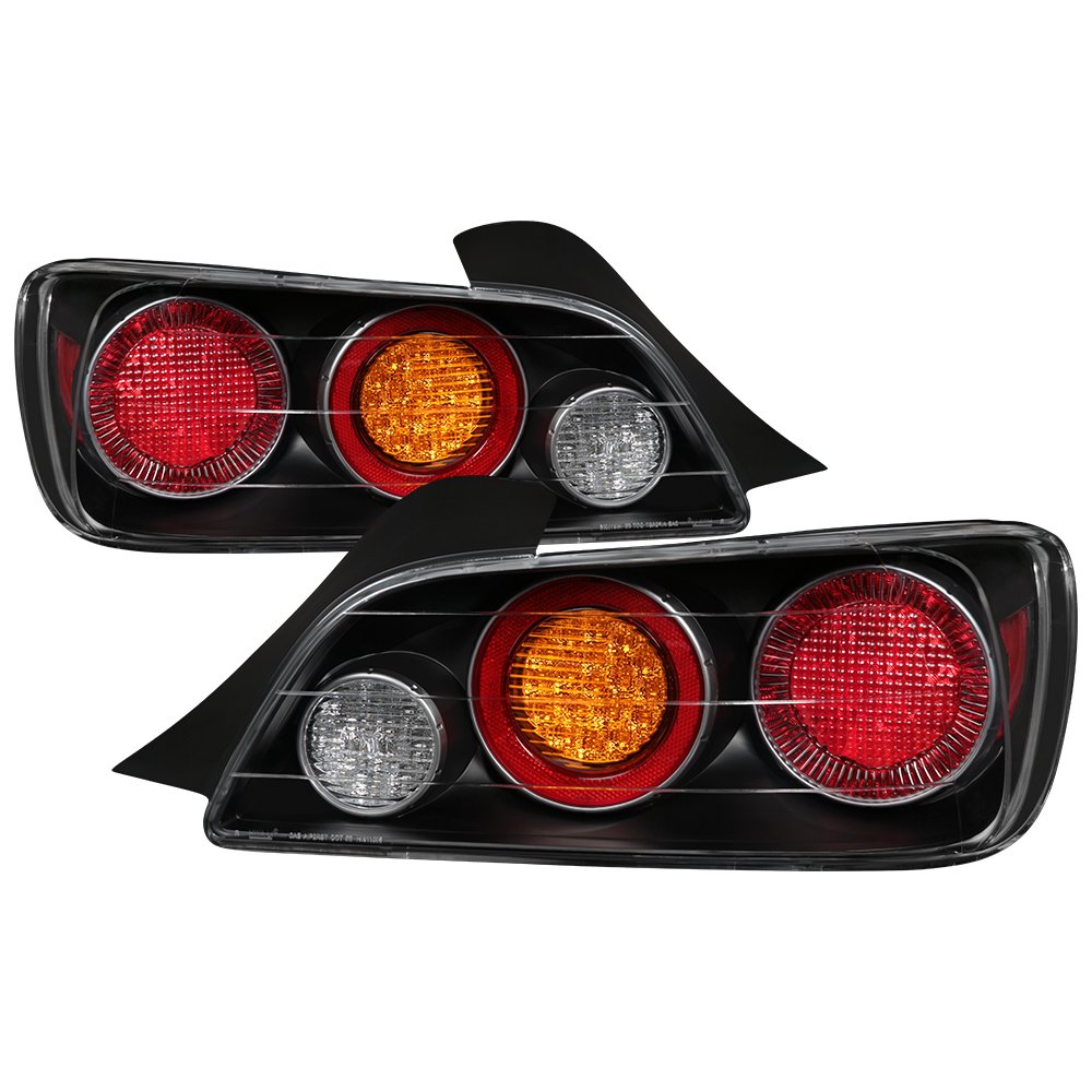 Xtune LED Tail Lights for Cars - Black (ALT-ON-HS2K00-LED-BK) | High Visibility Brake Lights for Night Driving & Enhanced Vehicle Safety