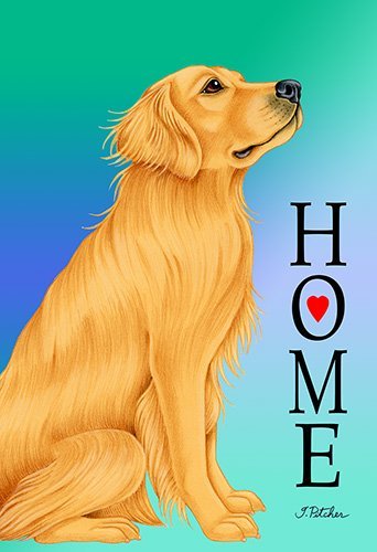 Best Golden Retriever House Flag - Durable Outdoor Decorative Garden Flag for Dog Lovers - Perfect for Front Yard, Porch, and Seasonal Home Decor
