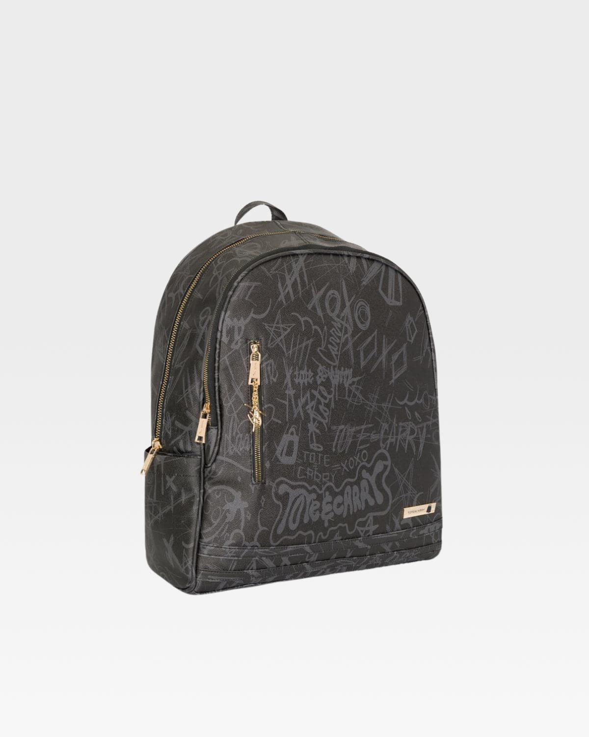 Black Graffiti Tombstone Roller Duffle Bag Set - Stylish Travel Luggage for Urban Adventures & Halloween Costume Accessories