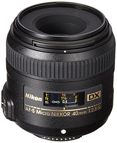 Nikon AF-S DX Micro NIKKOR 40mm f/2.8G Lens for DSLR Cameras - Perfect for Macro Photography, Portraits & Product Shots