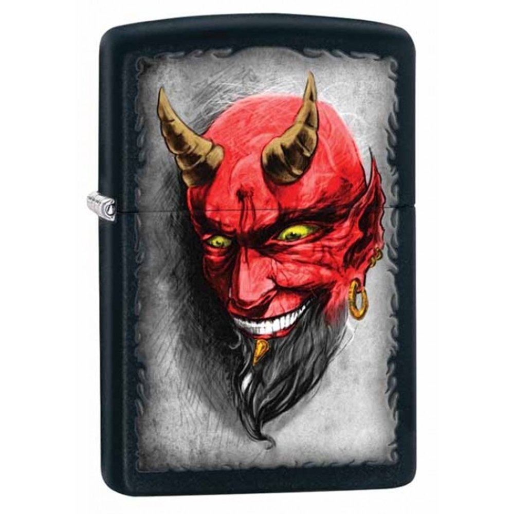 Zippo Villain Windproof Lighter - Refillable Butane Lighter for Outdoor Camping, Hiking & Survival Gear - Perfect for Smoking, BBQ & Emergency Use