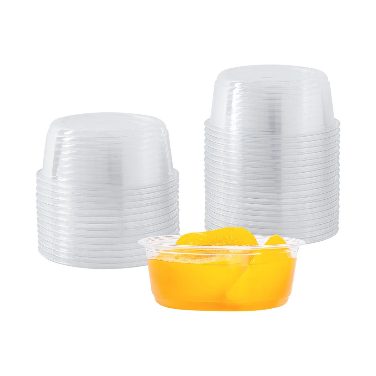 50-Pack 8 oz Round Deli Containers with Lids – Perfect for Meal Prep, Takeout, and Food Storage