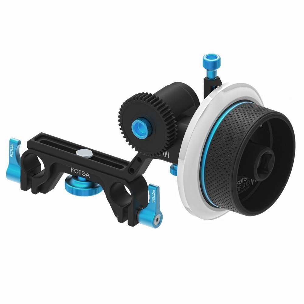 Fotga DP500 III 15mm Rail Lens Follow Focus Puller for DSLR & Cinema Cameras - Compatible with Blackmagic, Sony, Canon, Panasonic (A7S, 5DIV, GH5, BMPCC) - Perfect for Videography & Film Production