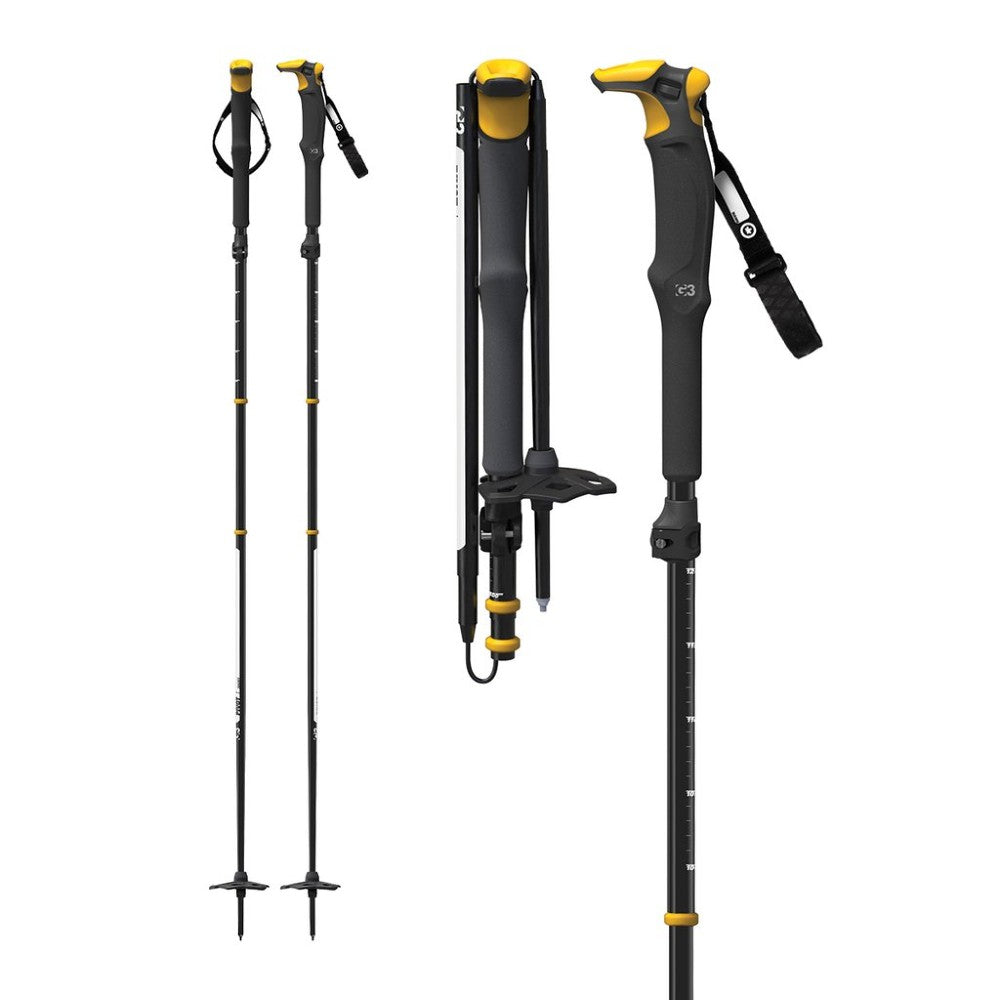 Adjustable Pivot Poles for Hiking & Trekking - Lightweight Aluminum Walking Sticks for Outdoor Adventures, Backpacking & Mountain Climbing